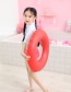 Fashion 80cm Rainbow Circle Inflatable Lifebuoy Floating Row