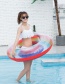 Fashion 120cm With Handle Rainbow Ring Inflatable Lifebuoy Floating Row
