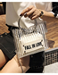 Fashion White Transparent Metal Portable Mother Shoulder Messenger Bag