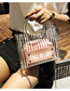 Fashion Pink Transparent Metal Portable Mother Shoulder Messenger Bag