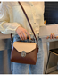 Fashion Brown Portable Messenger Shoulder Bag