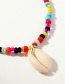 Fashion Color Rice Beads Shell Anklet