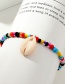 Fashion Color Rice Beads Shell Anklet