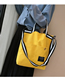 Fashion Beige Riveting Portable Messenger Bag