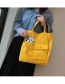 Fashion Yellow Multi-pocket Shoulder Bag