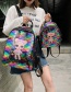 Fashion Large Pink Cartoon Girl Sequin Backpack