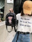 Fashion Large Black Cartoon Girl Sequin Backpack