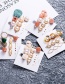 Fashion Multi-color Geometric Acrylic Pearl Hair Clip Set