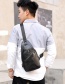 Fashion Light Brown Puusb Charging Shoulder-slung Chest Bag