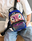 Fashion Purple Eye Sequin Backpack