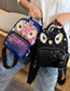 Fashion Purple Eye Sequin Backpack