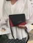 Fashion White Colorblock Broadband One Shoulder Messenger Bag