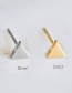Fashion Gold Triangle Stainless Steel Gold-plated Earrings