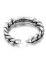 Fashion Silver  Silver Open Twist Chain Ring