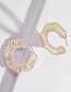 Fashion White Hollow Section Dyed Colored Woven Earrings