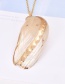 Fashion Gold Copper Chain Shell Necklace