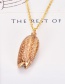 Fashion Gold Copper Chain Conch Necklace