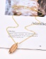 Fashion Gold Copper Chain Conch Necklace