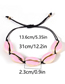 Fashion Earth Pink Oil Single Layer Shell Necklace Adjustable Asymmetric Necklace