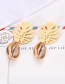 Fashion Gold Leaf Shell Earrings