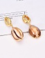 Fashion Gold Shell Earrings