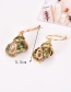 Fashion Gold Ring Conch Stud Earring