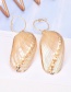 Fashion Gold Ring Shell Earrings