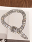Fashion Silver Full Drill Belt Type Necklace