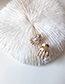 Fashion Gold Palm Pearl Earrings