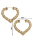 Fashion Gold Geometric Bamboo Alloy Gold-plated Earrings