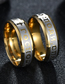 Fashion Inter-gold Religious Letter Russian Jesus Ring 18k Gold
