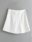 Fashion White Tweed Mini Skirt