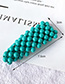 Fashion Blue Alloy Resin Triangle Hairpin