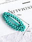 Fashion Yellow Alloy Resin Oval Hollow Hairpin