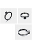 Fashion Us6 Geometric Zircon  Silver Ring