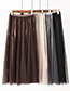 Fashion Brown Mesh Skirt