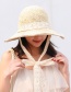 Fashion Pink Foldable Tether Crochet Straw Hat