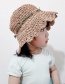 Fashion Beige Children's Woven Sun Hat