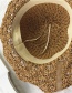 Fashion Beige Large Openwork Collapsible Sun Hat
