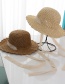 Fashion Khaki Straw Lace Child Sun Hat