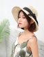 Fashion Beige Straw Bow Ribbon Sun Hat