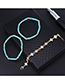 Fashion Gold Pattern Beaded Shell Alloy Anklet 5 Piece Set