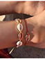 Fashion Gold Small Red Rope Ball Shell Alloy Anklet
