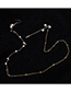 Fashion Gold Pearl Chain Long Ear Chain Pin 2