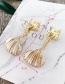 Fashion Gold Alloy Conch Shell Earrings