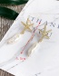 Fashion Gold Alloy Pearl Starfish Earrings