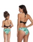 Fashion Children's Black Tassel Fringed Split Parent-child Swimsuit