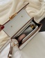 Fashion White Portable Sequin Shoulder Lock Messenger Bag