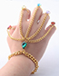 Fashion Gold Color Waterdrop Shape Decorated Bracelet