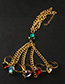 Fashion Gold Color Waterdrop Shape Decorated Bracelet